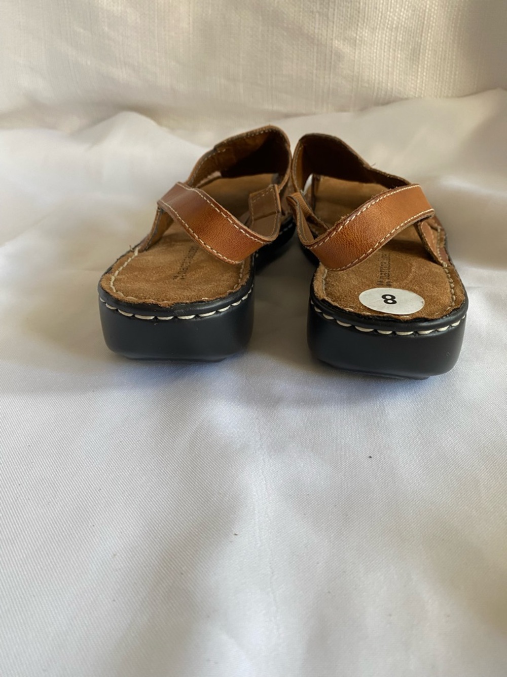 Naturalizer "Chavaro" Womens Sandal Sz 8M Elastic Strap Walking Comfort Hawaiian - Picture 3 of 12
